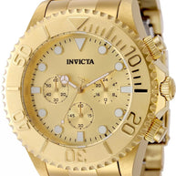 Invicta Men's 50588 Pro Diver Quartz VD54 Gold Dial Watch