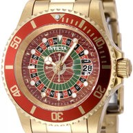 Invicta Men's 50520 Pro Diver Quartz PC32 Green, Red, Black Dial Watch