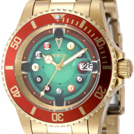 Invicta Men's 50522 Pro Diver Quartz PC32 Green, Red Dial Watch