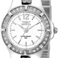 Invicta Women's 0126 Wildflower Quartz 3 Hand White Dial Watch