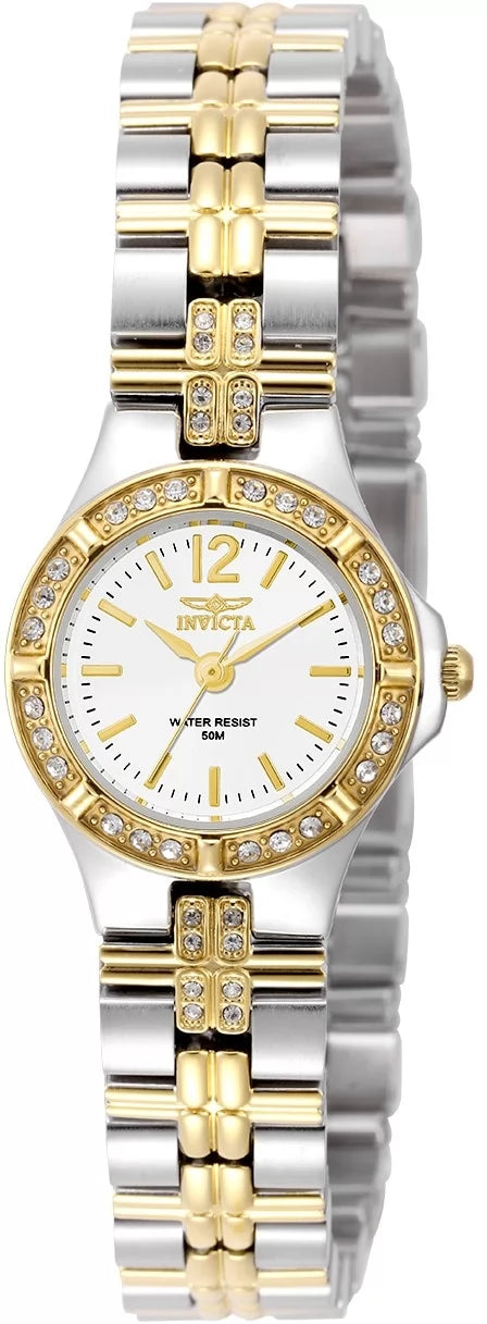 Invicta Women's 0127 Wildflower Quartz 3 Hand White Dial Watch