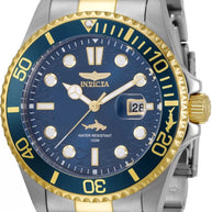 Invicta Women's 30021 Pro Diver Quartz 3 Hand Blue Dial Watch