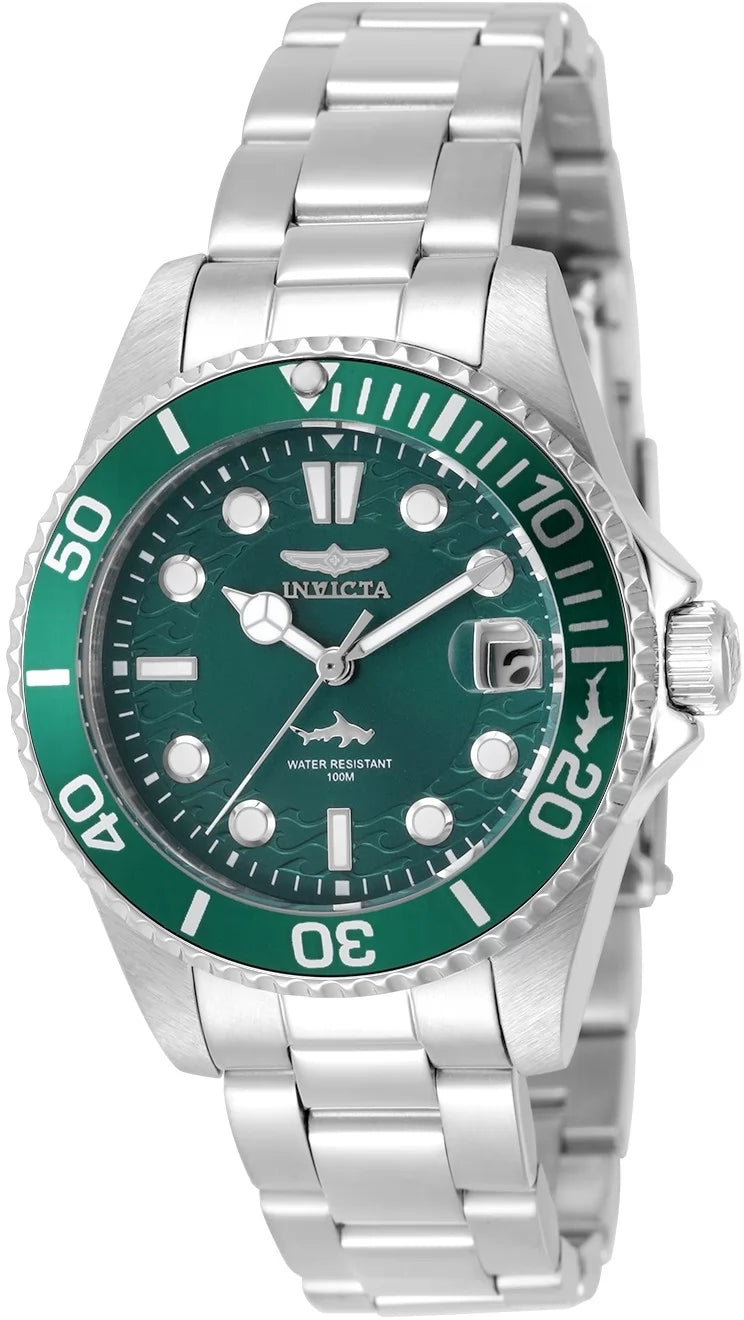 InvictaWomen's 50909 Pro Diver Quartz PC32 Dark Green Dial Watch