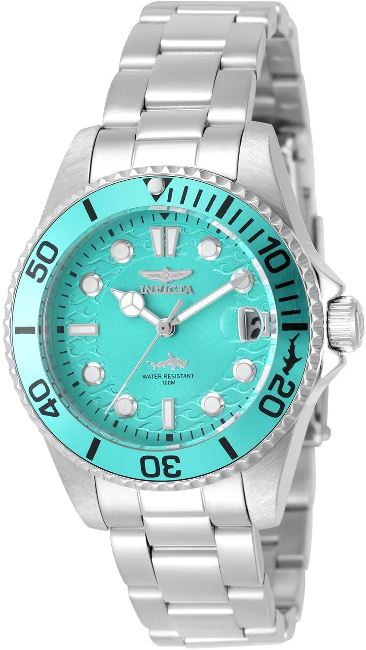 InvictaWomen's 50912 Pro Diver Quartz PC32 Tiffany Blue Dial Watch