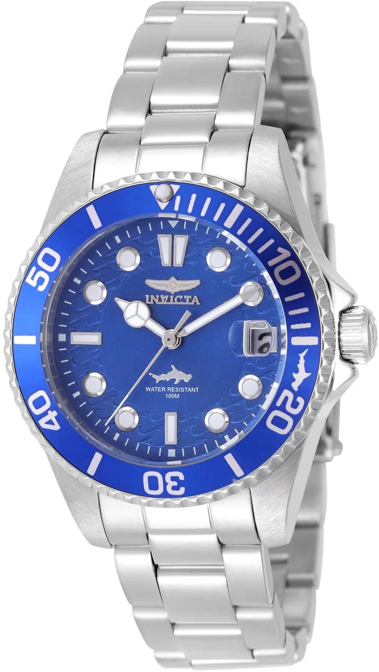 InvictaWomen's 50915 Pro Diver Quartz PC32 Blue Dial Watch