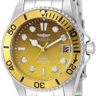 InvictaWomen's 50921 Pro Diver Quartz PC32 Yellow Dial Watch