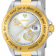Invicta Women's 14730 Angel Quartz 3 Hand Silver Dial Watch