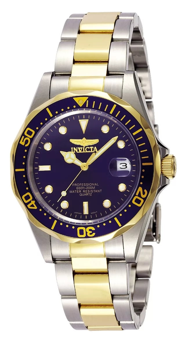 Invicta Men's 8935 Pro Diver Quartz 3 Hand Blue Dial Watch