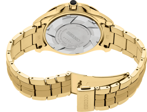 Seiko SUR566 Coutura Quartz Blue Dial Leather Men's Watch