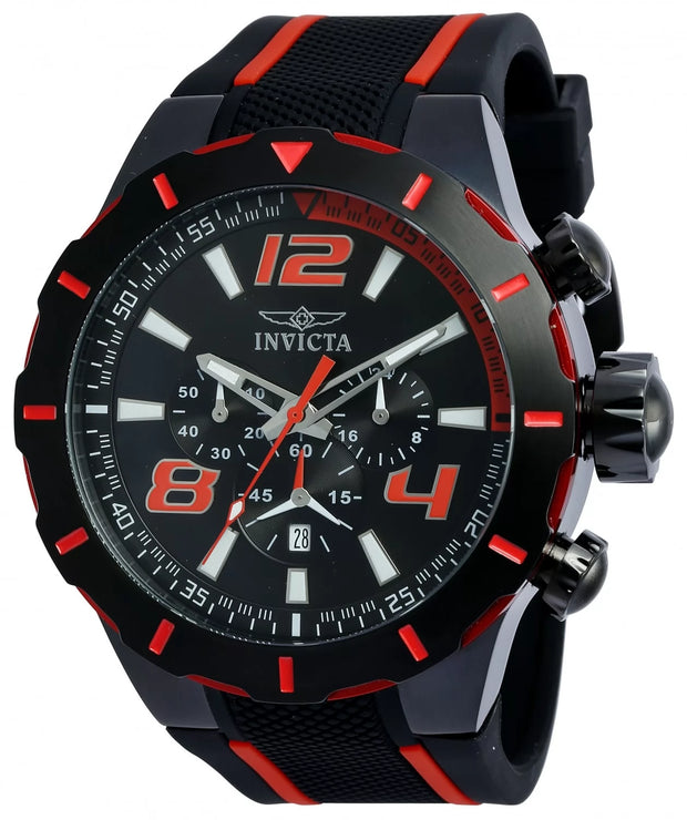Invicta Men's 20109 S1 Rally Quartz Multifunction Black Dial Watch