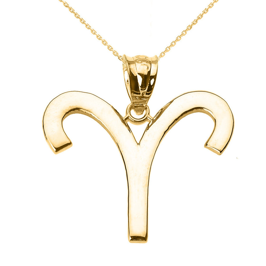 10K/14K Gold Zodiac Sign Custom Necklace (Available in Yellow Gold, Rose Gold, White Gold)