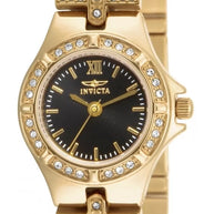Invicta Women's 17065 Wildflower Quartz 3 Hand Black Dial Watch