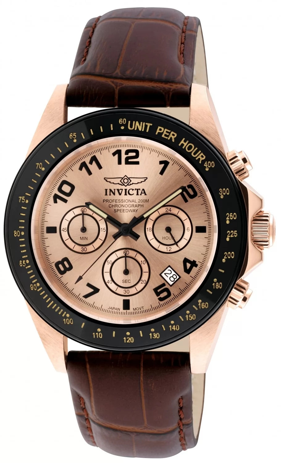 Invicta Men's 10711 Speedway Quartz Chronograph Rose Gold Dial Watch