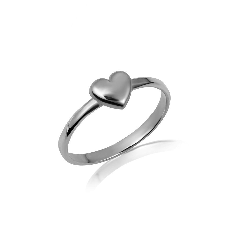 Gold Heart Love Ring (Available in Yellow/Rose/White Gold)