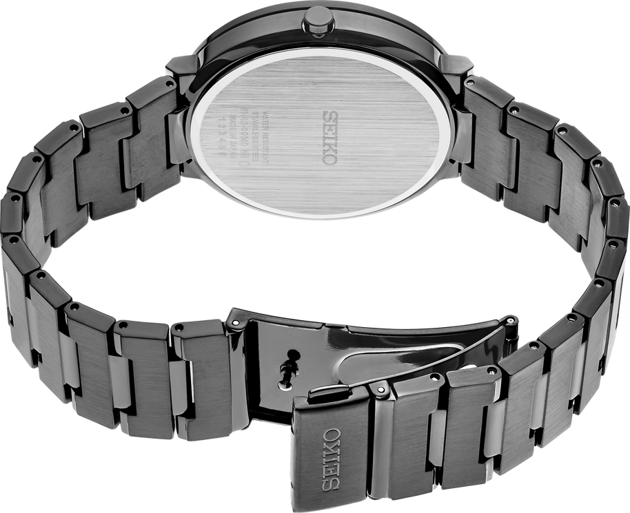 Seiko SUR487 Essentials Quartz Black Sunray Dial Men's Watch