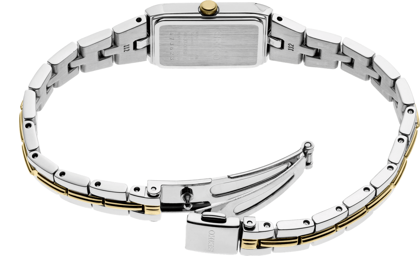 SWR044 Quartz Silver Dial Two-tone Ladies Watch