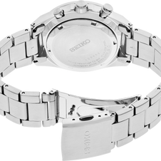 Seiko SSB397 Essentials Black Dial Stainless Steel Men's Watch