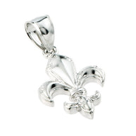 .925 Sterling Silver French Fleur-de-Lis Charm Pendant