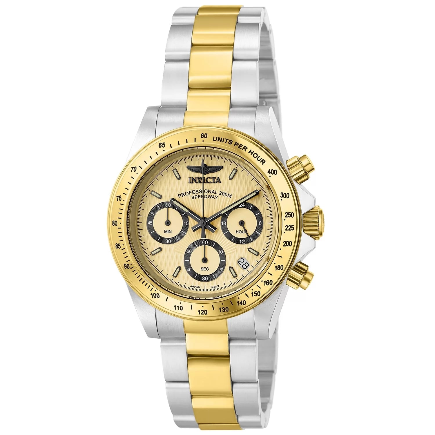 Invicta Men's 14930 Speedway Quartz Multifunction Gold Dial Watch