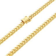 10K Yellow Gold Miami Cuban Bracelet
