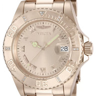 Invicta Men's 12821 Pro Diver Quartz 3 Hand Rose Gold Dial Watch