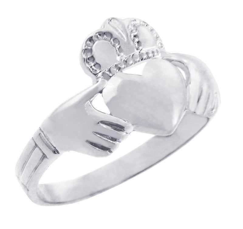 Solid Silver Traditional Claddagh Ring