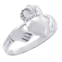 Solid Silver Traditional Claddagh Ring