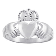 Solid Silver Traditional Claddagh Ring