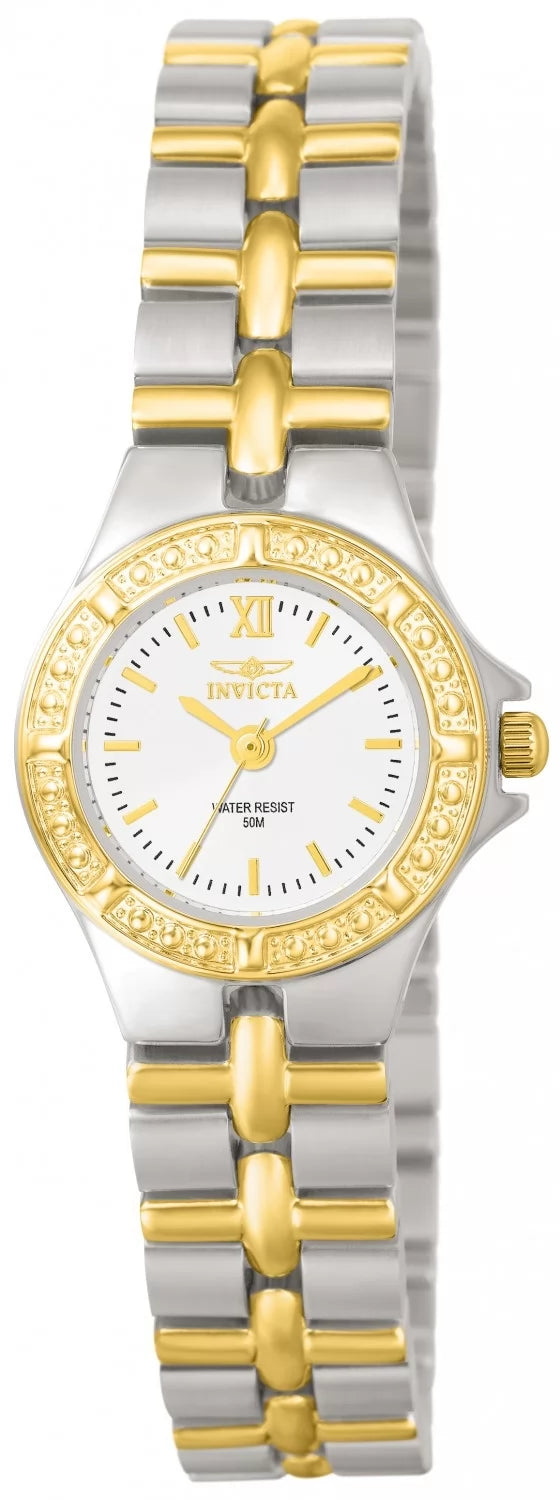Invicta Women's 0136 Wildflower Quartz 3 Hand White Dial Watch