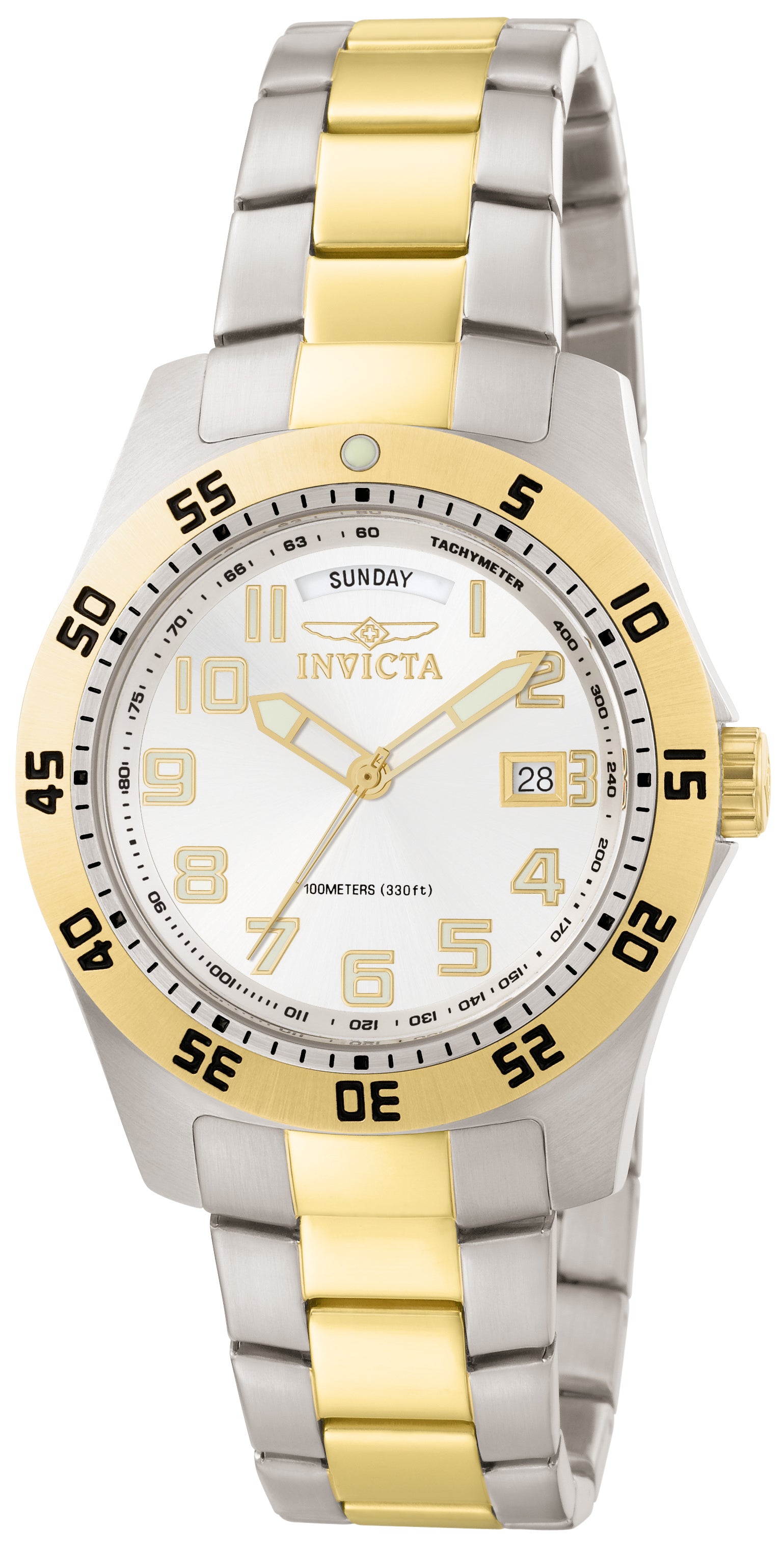 Invicta Men's 6693 Specialty Quartz 3 Hand White Dial Watch
