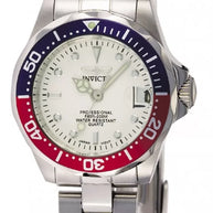 Invicta Women's 8940 Pro Diver Quartz 3 Hand Silver Dial Watch