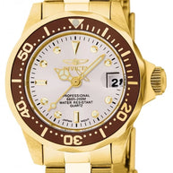 Invicta Women's 11444 Pro Diver Quartz 3 Hand White Dial Watch