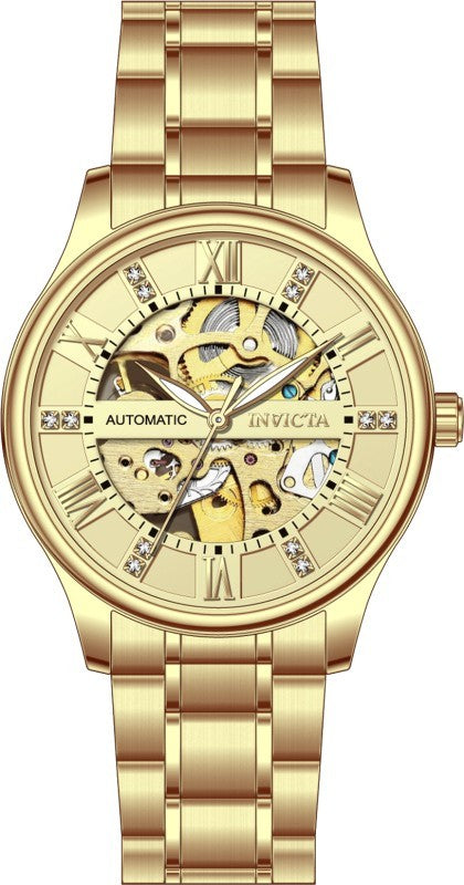 Invicta Men's 69115 Objet D Art Automatic LG0801B Gold Dial Watch