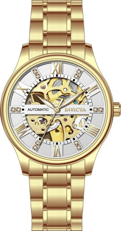 Invicta Men's 69116 Objet D Art Automatic LG0801B Silver Dial Watch