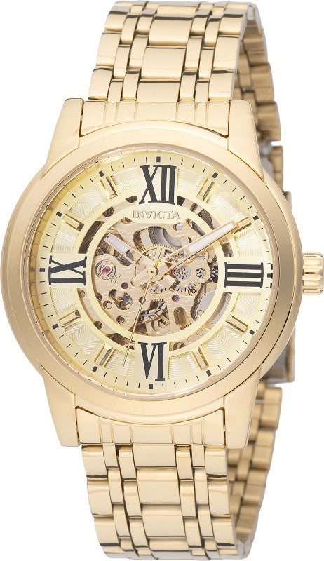 Invicta Men's 69129 Objet D Art Automatic LG0801B Gold Dial Watch