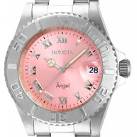 Invicta Men's 14360 Angel Quartz 3 Hand Pink Dial Watch