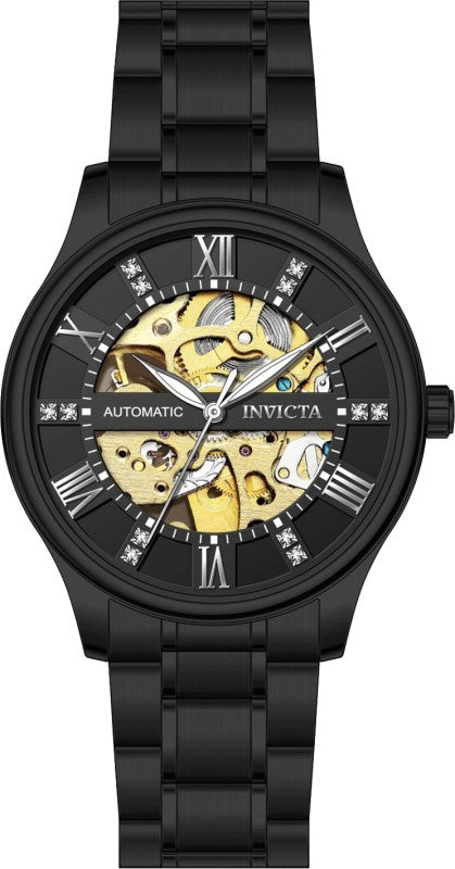 Invicta Men's 69505 Objet D Art Automatic MG11 Black Dial Watch