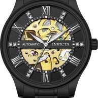 Invicta Men's 69505 Objet D Art Automatic MG11 Black Dial Watch