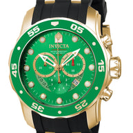 Invicta Men's 6984 Pro Diver Quartz Chronograph Green Dial Watch