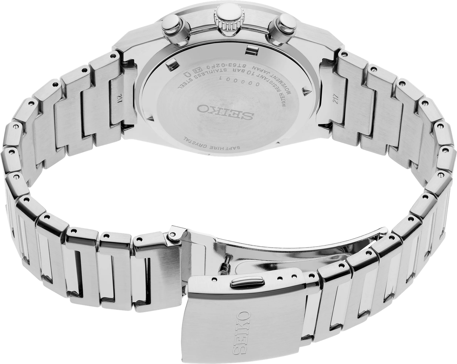 Seiko SSB451 Quartz Chronograph Silver Dial Men's Watch