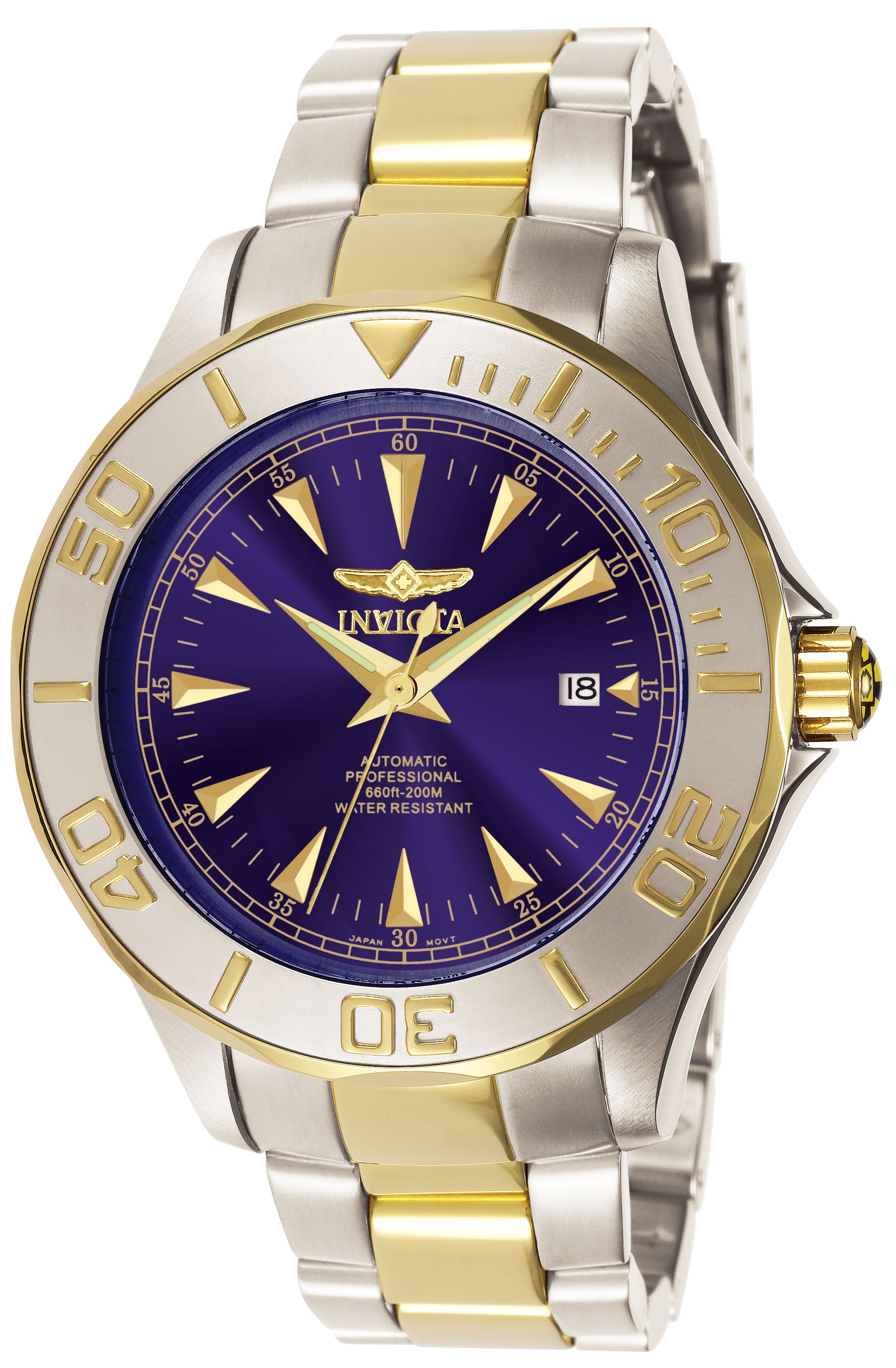 Invicta Men's 7038 Signature Automatic 3 Hand Blue Dial Watch