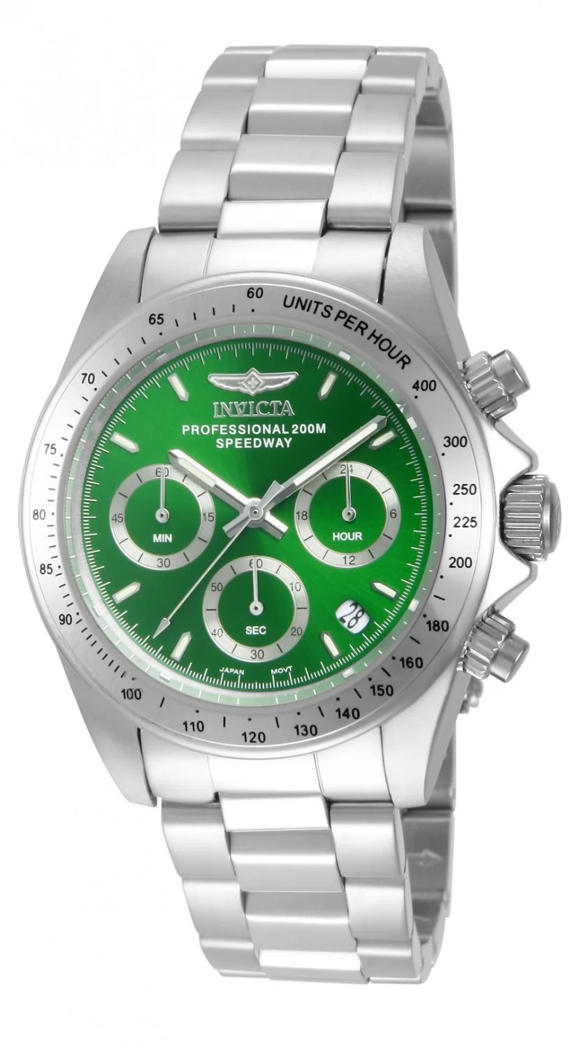 Invicta Women's 14384 Speedway Quartz Chronograph Green Dial Watch
