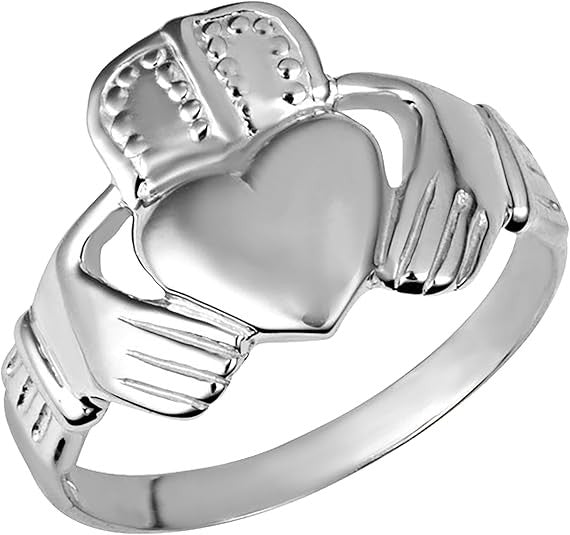 Gold Men's Symbolic Claddagh Ring (Available in Yellow/Rose/White Gold)
