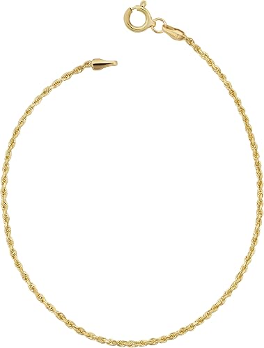 10K Yellow Gold Rope Bracelet