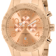 Invicta Men's 1271 Specialty  Quartz Chronograph Rose Gold Dial Watch