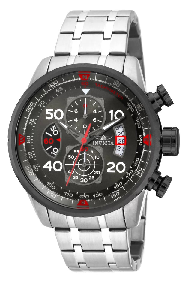 Invicta Women's 17204 Aviator Quartz Chronograph Gunmetal Dial Watch