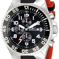 Invicta Men's 12412 Pro Diver Quartz 3 Hand Black Dial Watch