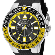 Invicta Men's 19267 Aviator  Quartz 3 Hand Black Dial Watch