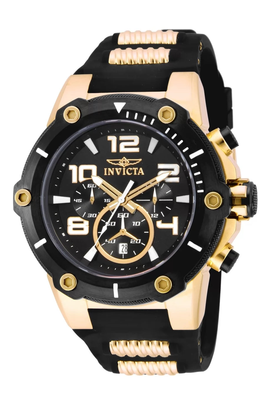 Invicta Women's 17200 Speedway Quartz Chronograph Black Dial Watch
