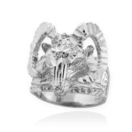 Gold Mountain Ram Aries Ring(Available in Yellow/Rose/White Gold)